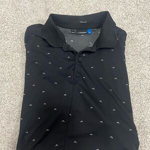 J.Lindeberg Black Polo with White Accents